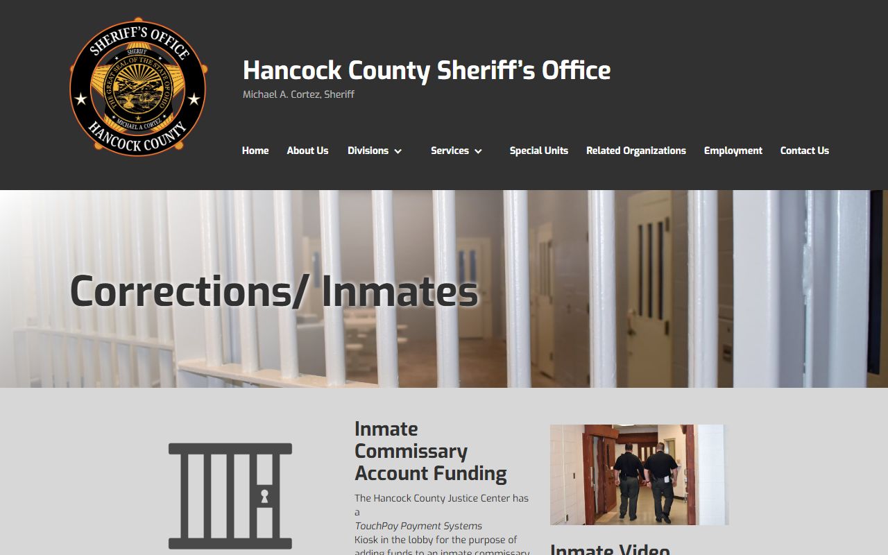 Hancock County Sheriff inmate roster and jail search