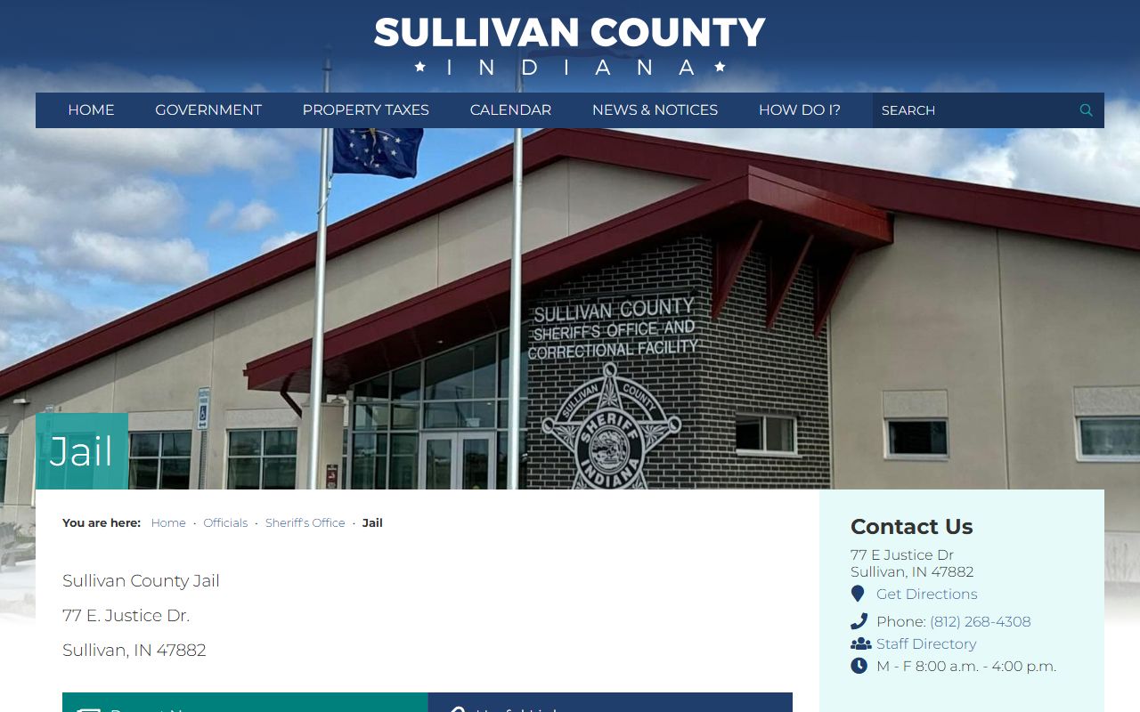 Sullivan County Sheriff's Office and Sullivan County Jail Roster