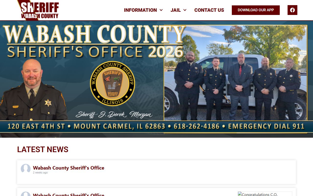Wabash County Sheriff's Office jail roster search